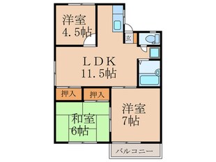 ファミール楽市Ⅱの物件間取画像